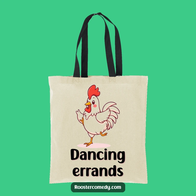 Funny Kawaii Rooster Jig Tote Bag: Carry Your Rhythm - Awesome Funny Gift
