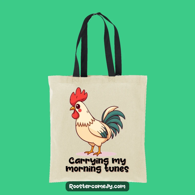 Funny Rooster Tote: Charming Strut, Askew Comb, Whistling Proudly, Ideal Humorous Gift Bag