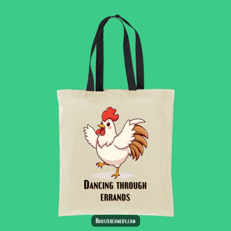 Funny Silly Rooster Dance Tote Bag - Carry Your Moves Everywhere!