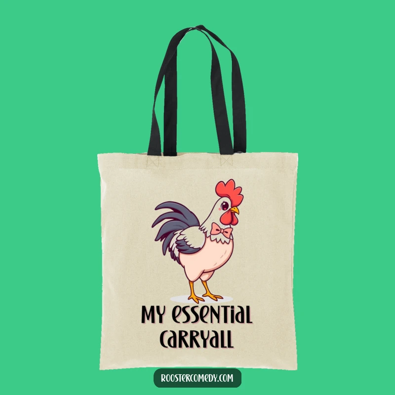 Funny Kawaii Rooster Bowtie Tote Bag: Carry Confidence with Style Gift