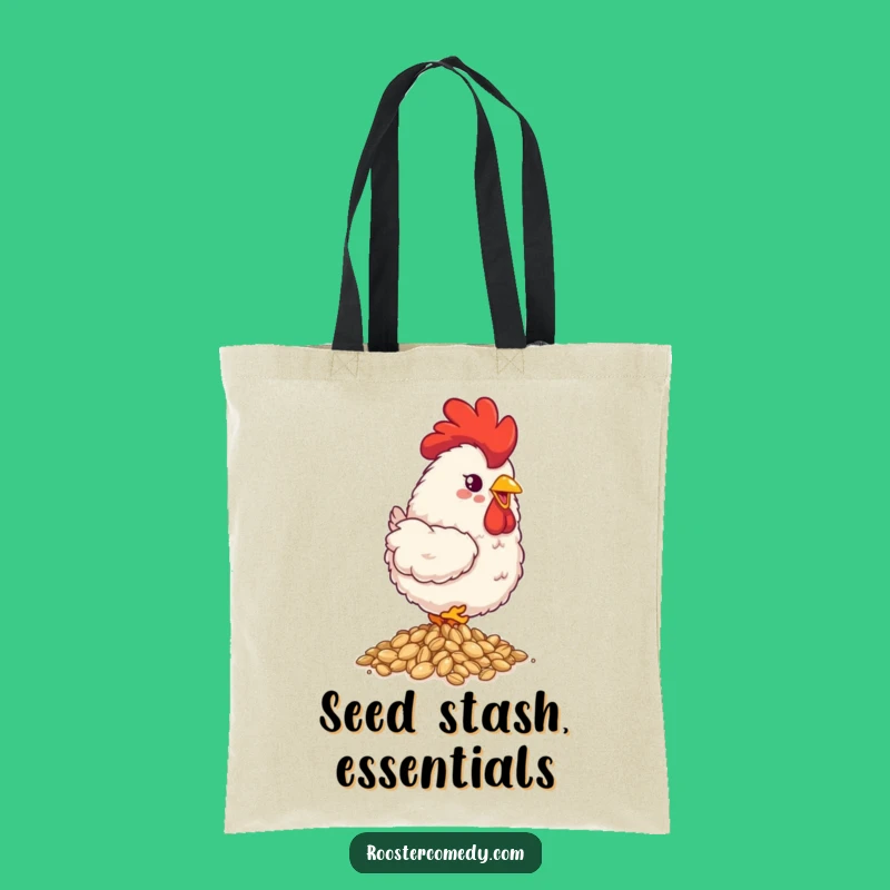 Funny Fluffy Rooster Tote Bag - Carry Your Seeds of Joy!
